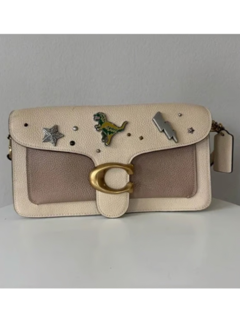 EUC Embellished Coach Tabby Shoulder Bag 26 | Designer Crossbody Purse